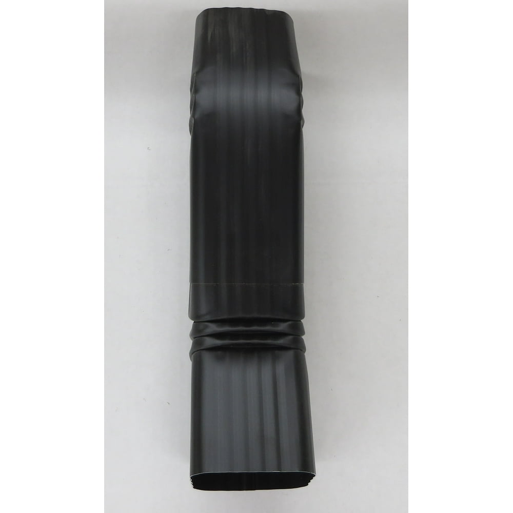 Aluminum Offset Downspout Elbow (3x4 A, BLACK)
