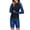 Black, variant on Womens Rash Guard Long Sleeve Swim Shirts Swimsuit Bathing Suit with Womens Swim Shorts & Two Pockets