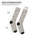 thumbnail image 2 of Lsque Cute Rabbit Pattern Sport Compression Socks for Men & Women 15-20 mmHg Knee High Nurse Pregnant Running Medical and Travel Athletic, 2 of 6