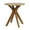 Teak, variant on GDF Studio Brigitte Outdoor Acacia Wood Circular Bistro Table, Teak
