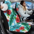 thumbnail image 2 of Uorisanigo High Back Front Car Seat Covers Universal Fit Washable Hawaiian Flower Leaves Bucket Seat Cover Protection for Cars SUV Truck, 2Pcs/Set, Cars Interior Accessories, 2 of 7