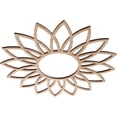 thumbnail image 2 of Ekena Millwork 16"OD x 5 5/8"ID x 1/4"T Daisy Wood Fretwork Pierced Ceiling Medallion, Alder, 2 of 3