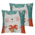 thumbnail image 2 of Acheng  Mother's Day Decorative Pillow Case Throw Pillow Covers We Love You Mom Sweet Happy Cat Cute Kitten Hug Heart Waist Lumbar  Throw Pillow Cases Cushion Cover Rectangular 2pcs 20x20in, 2 of 6