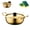Gold 7.1in, variant on Hammered Pattern Golden Ramen Pot, Korean-Style Ramen Pot, Versatile Household Pot with Lid and Double Handles, For Noodles, Soup and Mini Hot Pot