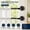 Black, variant on 2 Pack Magnetic Curtain Rod for Metal French Doors, Adjustable 18-30 Inch, 3/8 in. Diameter, Black Magnetic Cafe Rods for Home Decor