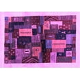 thumbnail image 1 of Ahgly Company Indoor Rectangle Abstract Purple Contemporary Area Rugs, 5' x 7', 1 of 4