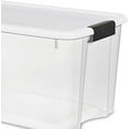 thumbnail image 3 of Sterilite 70 Qt Clear Plastic Stackable Storage Bin w/White Latching Lid Organizing Solution, 4 Pack 70 Quart (Pack of 4) Solid, 3 of 3
