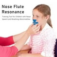 thumbnail image 5 of Flute, Kids Nose Flute, Plastic Flute Dark Blue Nose Training Whistle for Nose Throat Controlling Improve Speech Clarity, Blue, 5 of 7