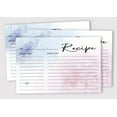 thumbnail image 2 of Inkdotpot Recipe Card 6x4 inch Single-Sided Recipe Design Cards Water Color Floral Recipe Cards Wedding-Bridal Shower-Baby Shower- Pack of 50, 2 of 6