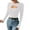 White, variant on Workout Tops for Women Fall Long Sleeve Cutout Sexy Solid Ribbed Knit Pullover Slim Fit Basic Women'S T-Shirts Dressy Casual Black M