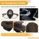 thumbnail image 5 of Clip para gafas de sol en el coche Unique Bargains Soporte universal para parasol de gafas de sol para coche de ante y metal marrón 8x5.5cm 1 Pcs, 5 of 7