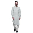 thumbnail image 2 of Atasi Printed Mandarin Collar Casual Kurta Ethnic Shirt Long Asymmertic Kurta, 2 of 6