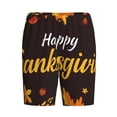 thumbnail image 3 of Picia Happy Thanksgiving 1 Pajama Shorts for Men, Men's Pajama Bottoms, Sleepwear,Short Pajama Pants-Medium, 3 of 9