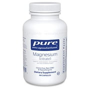 Pure Encapsulations Magnesium (Citrate) | Supplement for Constipation, Stress Relief, Sleep, Heart Health, Nerves, Muscles, and Metabolism* | 90 Capsules