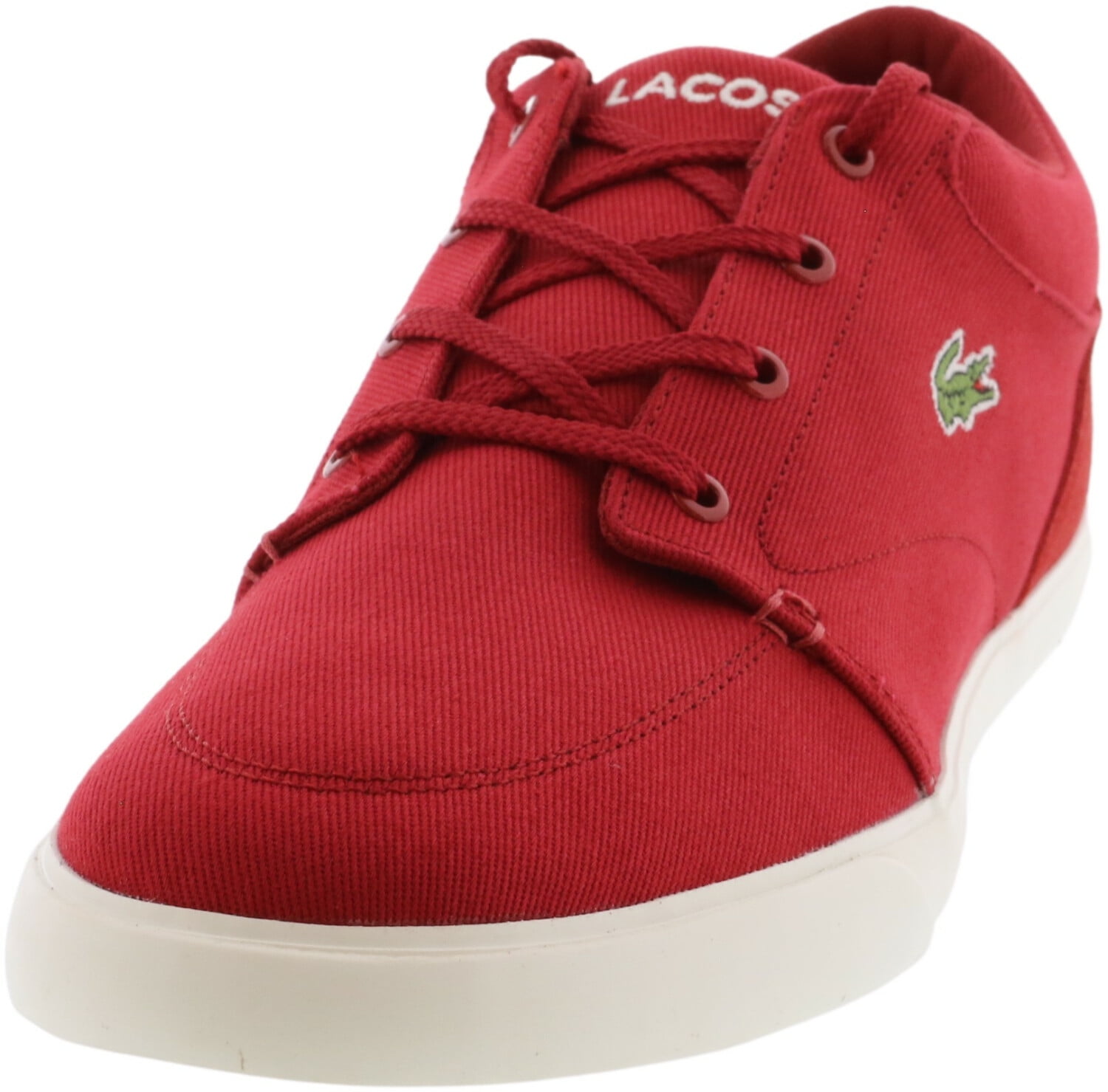 Lacoste Men's Black / Off White Ankle-High Canvas Sneaker - 11.5M - Walmart.com