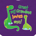 thumbnail image 4 of Inktastic My Great Grandma Loves Me Boys Baby Bib, 4 of 4