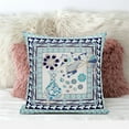 thumbnail image 3 of Amrita Sen Designs  20 x 20 in. Love Your Vase Peacock Suede Blown & Closed Pillow - Beige & Black, 3 of 3