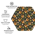 thumbnail image 4 of Pofeuu Forest Squirrel Print Leather Coasters Set of 6, Round Cups Mugs Mat Pad for Home Kitchen Heat Resistant Drink Coasters,Hexagon, 4 of 7