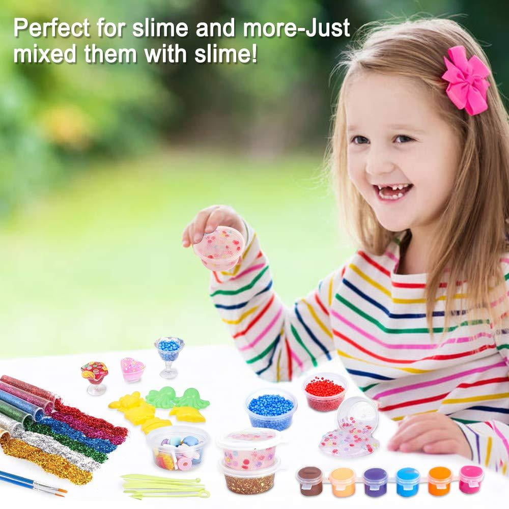 abeec Slime Accessories Pack – Slime Supplies Kit for Kids 3+ - Slime Set  with Sequins, Glitter, Beads, Confetti and More – Ultimate Slime  Decorations Kit with … in 2023