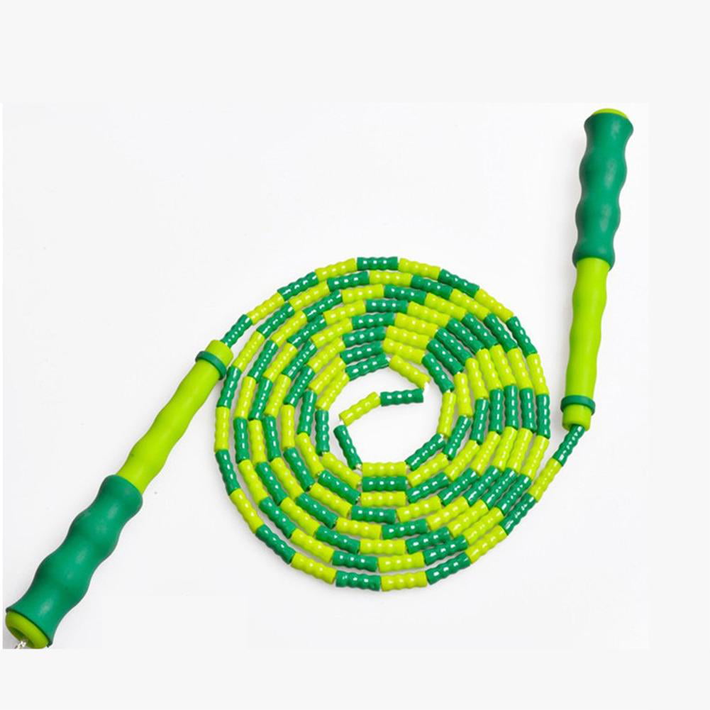 Details about   Sport Rope Jumprope Bamboo Sports School Skipping Flat Handle Colorfuljumpsuit 