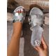 thumbnail image 3 of Ladies' Snake Pattern Slip-on Flat Sandals For Summer Vacation, Indoor And Outdoor, 3 of 4