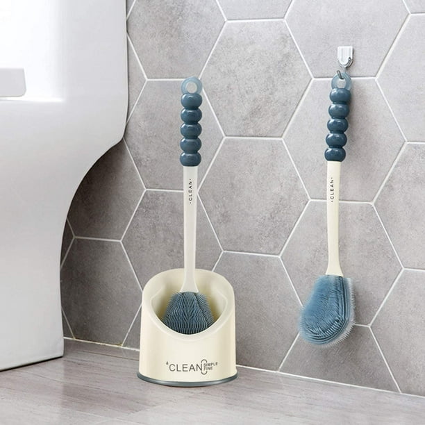 Brosse Toilette Silicone Performante Hygiénique pour WC