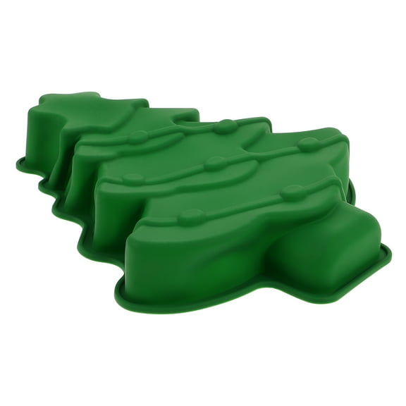 IMIKEYA Flexible Green Silicone Christmas Tree Baking Mold Non Stick Reusable Kitchen Tool