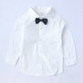 thumbnail image 5 of CHICTRY Baby Toddlers Gentleman Suit Infant Boys Birthday Party Outfit Long Sleeve Shirt + Vest + Pants Set, 5 of 7