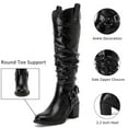 thumbnail image 3 of Love Steetly Knee High Boots for Women Chunky Heel Casual Comfort Pointed Toe Boot Womens Fashion Fall Winter Knee-High Boots., 3 of 6