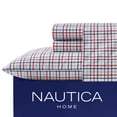 thumbnail image 2 of Juego de sábanas Nautica Cotton Percale Crisp & Cool Queen Red, 2 of 5