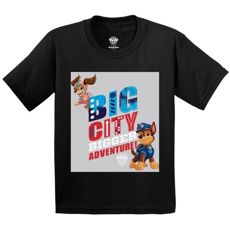 

Paw Patrol Toddler Shirt for Girls Boys - 3T 4T 5/6T - Big City Bigger Adventure Paw Patrol Tee