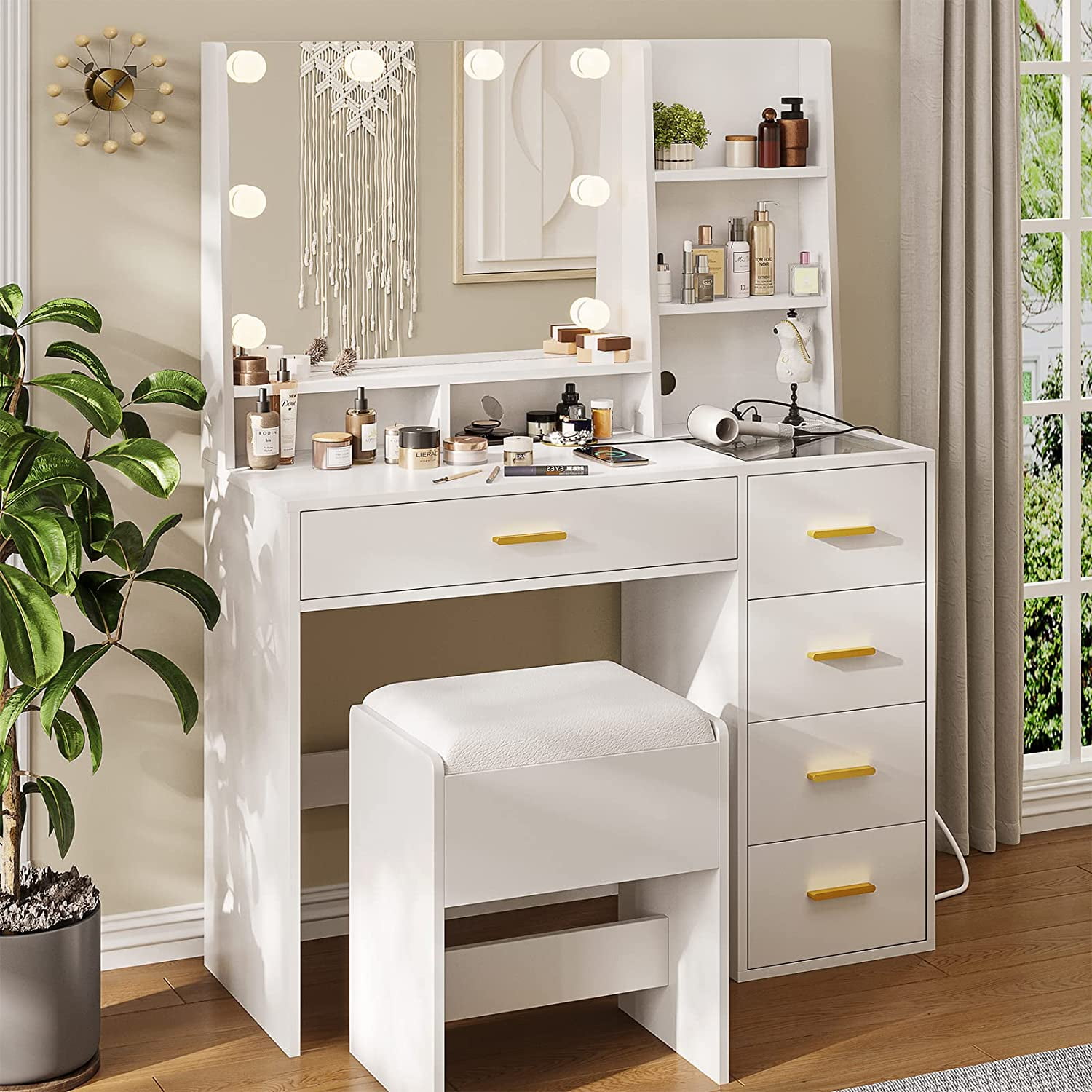 Girls white 2025 vanity table