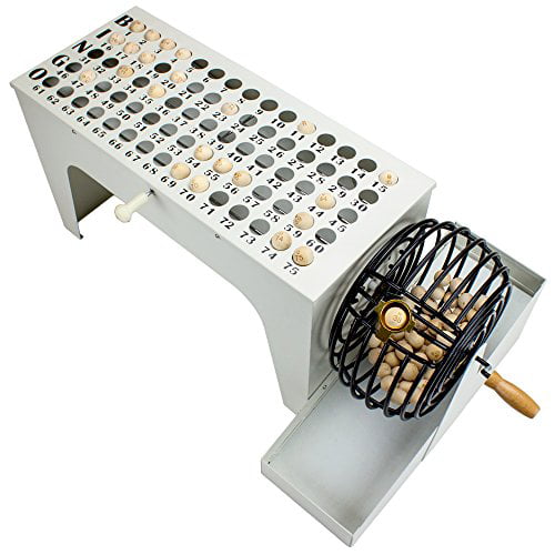 Royal Bingo Supplies Ez-Reset Professional Tabletop Bingo Machine With 75  Wooden Balls