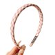 thumbnail image 5 of Diadema a cuadros para mujer, bandas para el pelo a rayas estampadas para niña, cinta de tela, pieza de cabeza dura, diadema envuelta en satén, 5 uds., 5 of 5