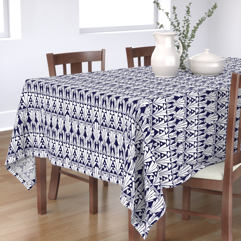 large cream tablecloth