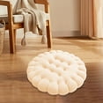 thumbnail image 6 of figatia Square Biscuit Shape Cushion Seating Cushion Simple Decorations Chair Pad Throw Pillow for Meditation Seat Sofa Playroom Beige, 6 of 8