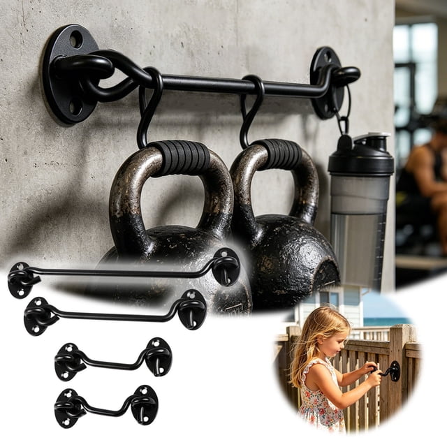 Tong Barn Door Privacy Hook And Eye For Sliding Doors Interior Lock With Easy Installation