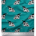 thumbnail image 1 of Soimoi Modal Satin Fabric Basset Hound Dog Decor Fabric Printed Yard 42 Inch Wide, 1 of 3