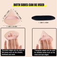 thumbnail image 2 of 6 Pcs Powder Puff Face Makeup Puffs,Triangle Wedge Shape Soft Velour Powders Puffs for Loose Mineral Powder Body Powder Cosmetic Foundation Wet Dry Beauty Makeup Tool(Black + Nude), 2 of 5