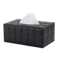 thumbnail image 2 of Modern Leather Desktop Tissue Cover Organizer Decorative Holder For Living Room And Desk Stylish Home Accessory, 2 of 5