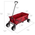 thumbnail image 2 of Chariot Utilitaire d'Extérieur Pliable et Rabattable, Chariot Utilitaire Tout-Terrain pour Jardin et Magasinage, Capacité de 165 Lb, 2 of 6