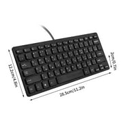 Wired Keyboard 78 Keys Ultra-thin for Laptop and Computer Typing