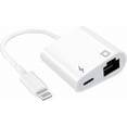 thumbnail image 1 of Apple Mfi Certified Lightning To Ethernet Adapter - Rj45 Lan Network Adapter With Charge Port - Plug And Play Support, 1 of 5