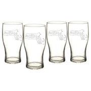 Cathys Concepts My State Beer Pilsner Glasses by Cathys Concepts Inc
