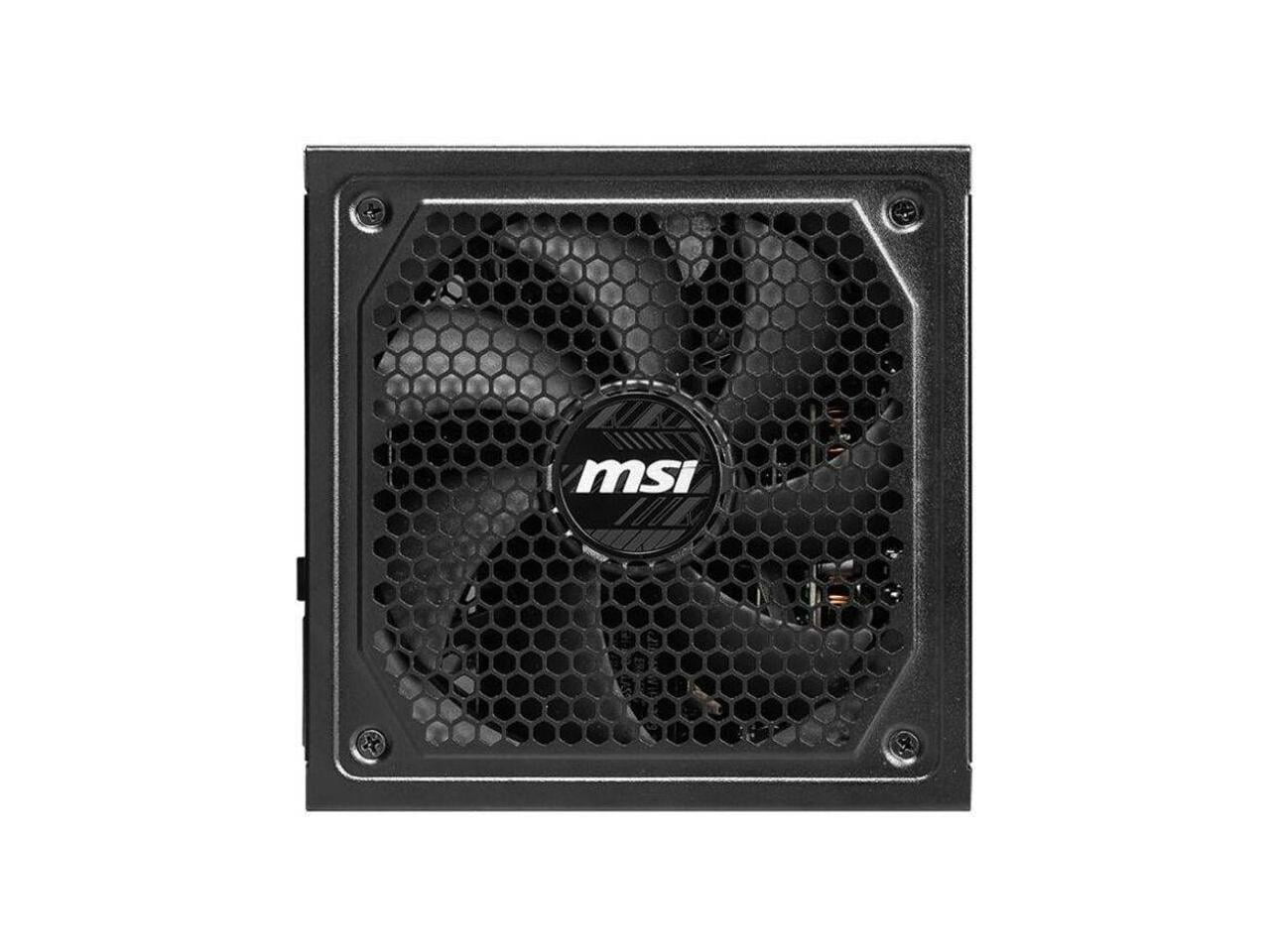 MSI MAG 1000W Power Supply - Internal - 120 V AC, 230 V AC Input - 1000 W - Active PFC - PCI Express Connector - 1 Fan(s) - NVIDIA SLI Supported - 90% Efficiency