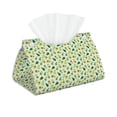 thumbnail image 2 of Lsque Cartoon Fruit Printed Long Tissue Box Cover Holder, Facial Paper Organizer Dispenser,Triangle with Bottom Belt, PVC Leather Decorative Organizer, 2 of 9
