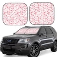 thumbnail image 2 of Picia Cute Hand Drawn Hearts 2 Piece Car Windshield Sun Shade Foldable | Foldable Sun Shield for Front Window Blocks UV Rays and Keeps Your Vehicle Cool-Small, 2 of 7