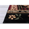 thumbnail image 4 of Handcraft Rugs Cabin Rug  Lodge, Cabin Nature and Animals Area Rug  Modern Geometric Cabin Area Rug  Abstract,Black/Green/Red-Rooster/Flower 2x 3 feet Doormat, 4 of 7