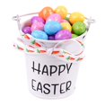 thumbnail image 1 of Cubo de huevos de Pascua con huevos Decoración liviana, Cubo de recolección Decoración para Lazo estampado blanco, 1 of 8
