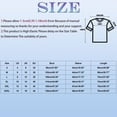 thumbnail image 3 of Towmus Womens Plus Size Tops 3/4 Sleeve Crew Neck Casual Tunic Tops Patch Color Dressy Blouses Summer Shirts, 3 of 6